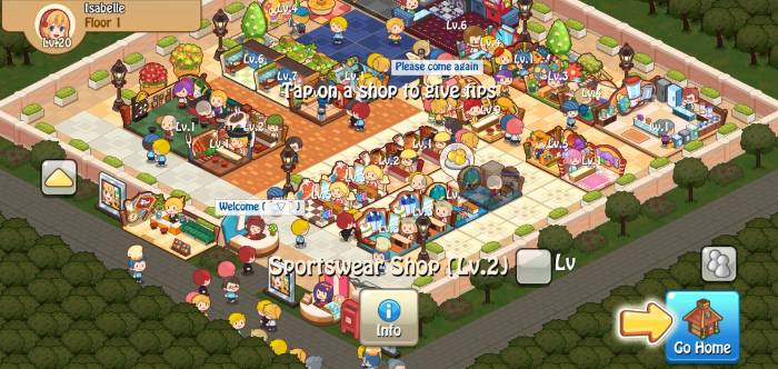 Fitur Happy Mall Story Mod