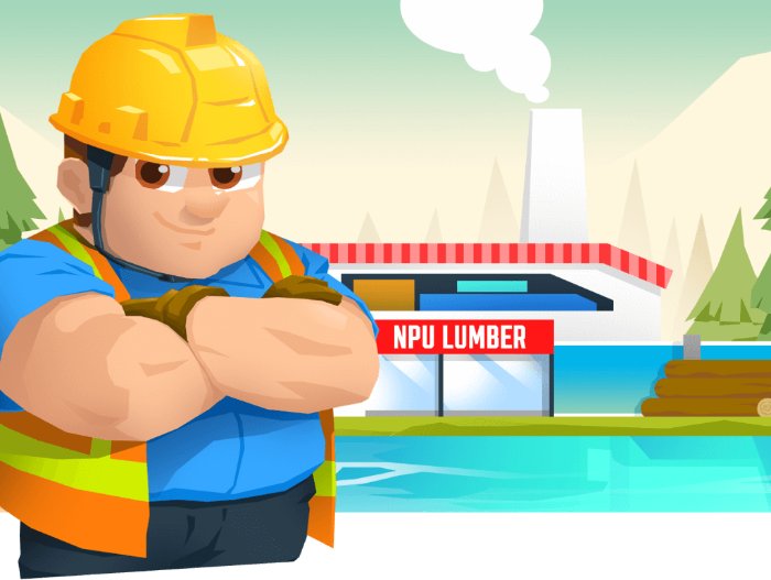 Lumber Inc Mod APK Tanpa Iklan & Serba Unlimited Terbaru