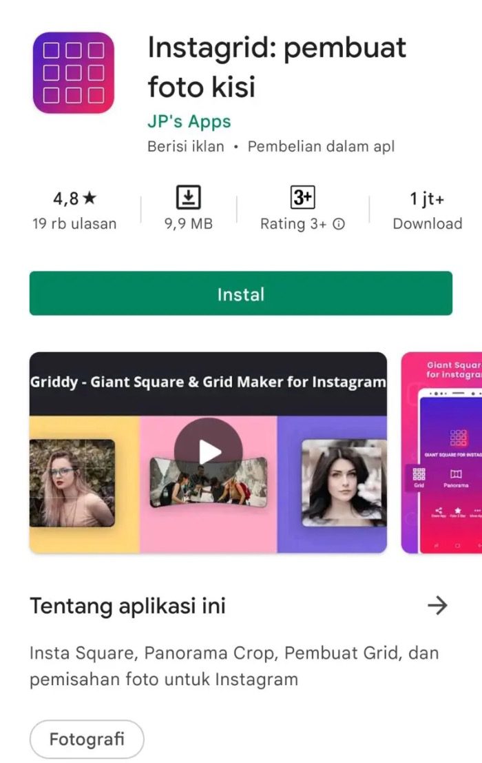 Instagrid Grids for Instagram di Play Store