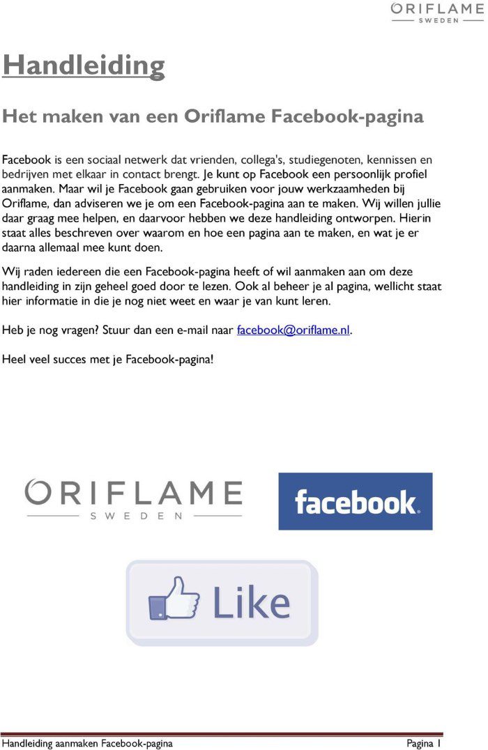 Mengikuti Akun Facebook  Cara Bisnis Oriflame Lewat Facebook 