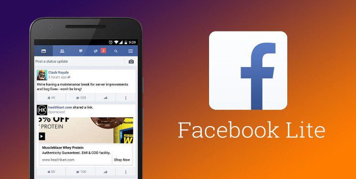 silakan buka aplikasi Facebook Lite yang ada di Smartphone