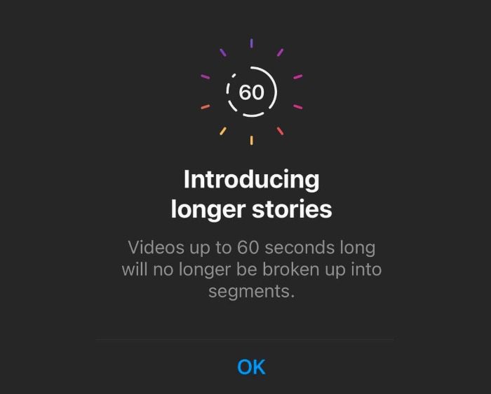 pilih video dengan durasi 60 detik yang akan diupload