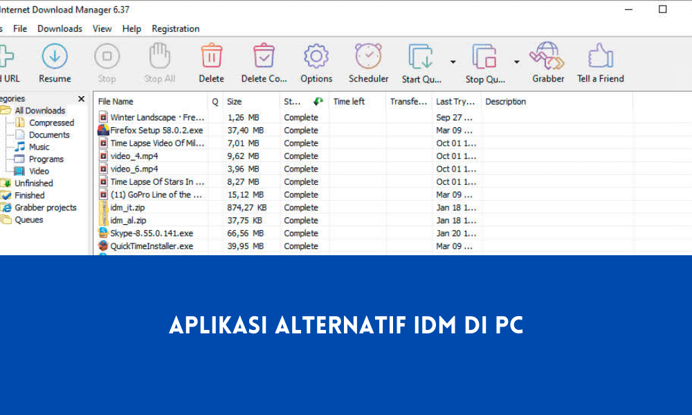 Aplikasi Alternatif IDM di PC