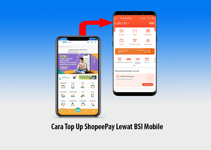 Cara Top Up ShopeePay Melalui BSI Mobile