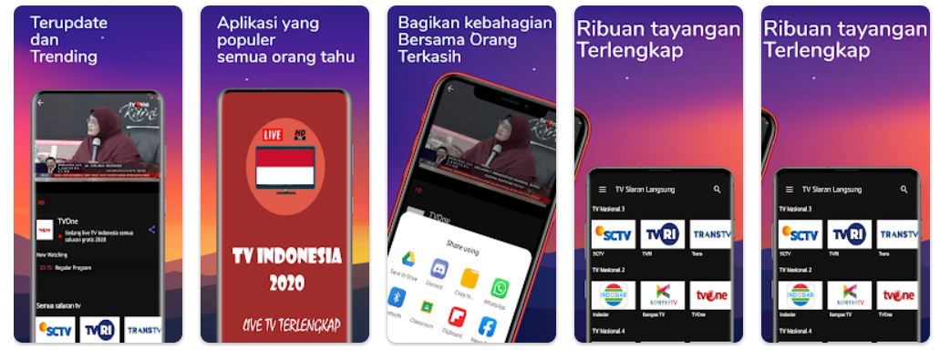 TV Indonesia terlengkap live
